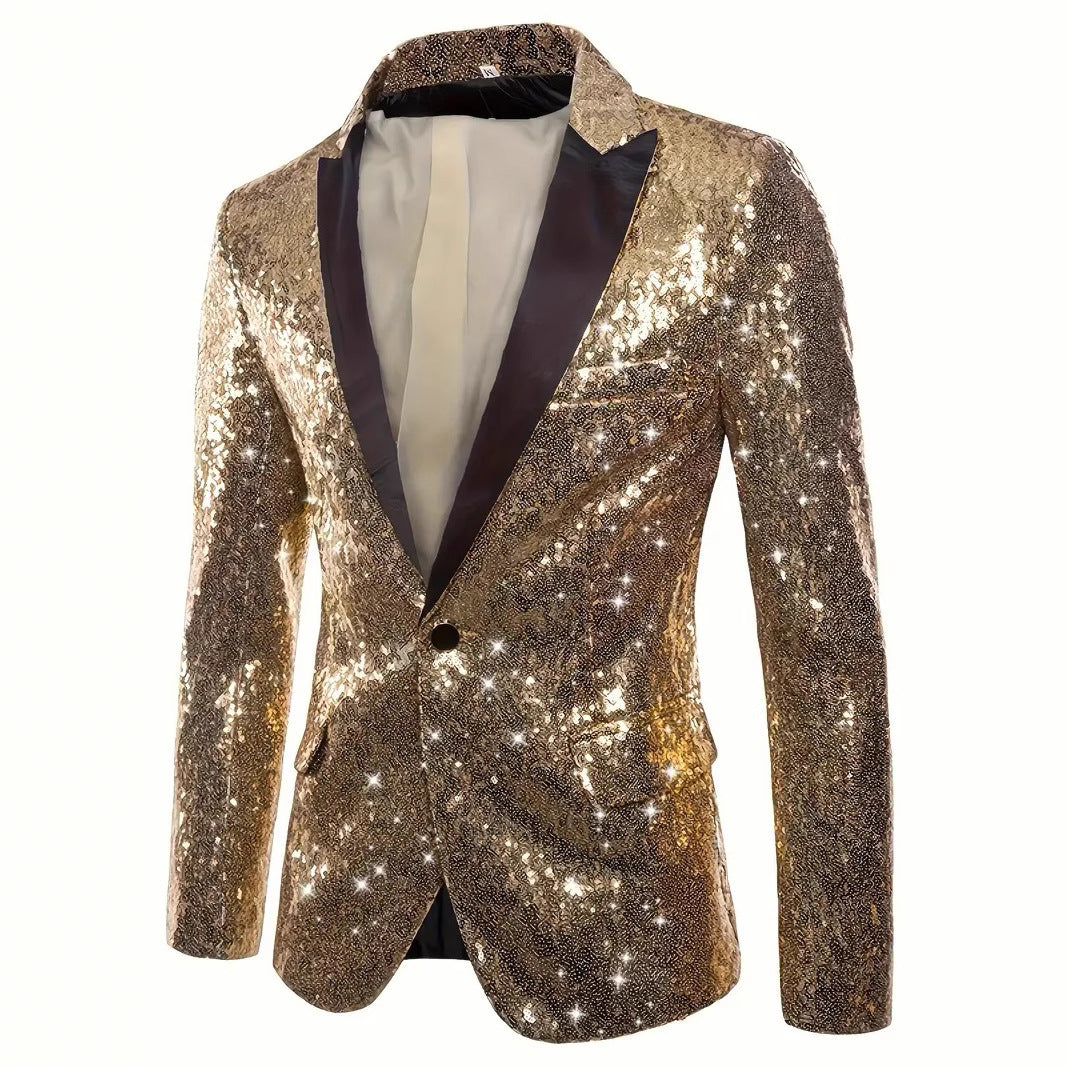 Men's elegant sequin jacket in modern design Lisslune
