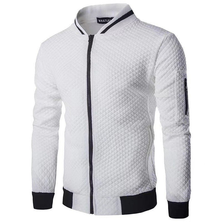 Men's sporty quilted jacket with modern zipper and side pockets Lisslune