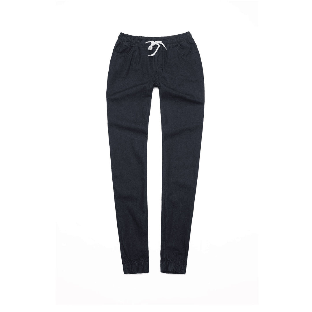 Damen Sportliche Denim-Jogginghose Lisslune