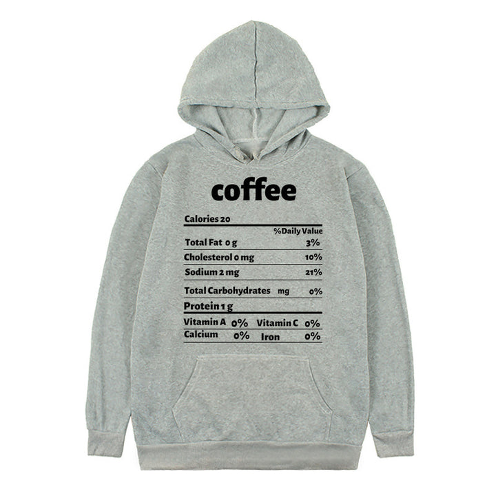 Women's hoodie with creative nutritional design Lisslune