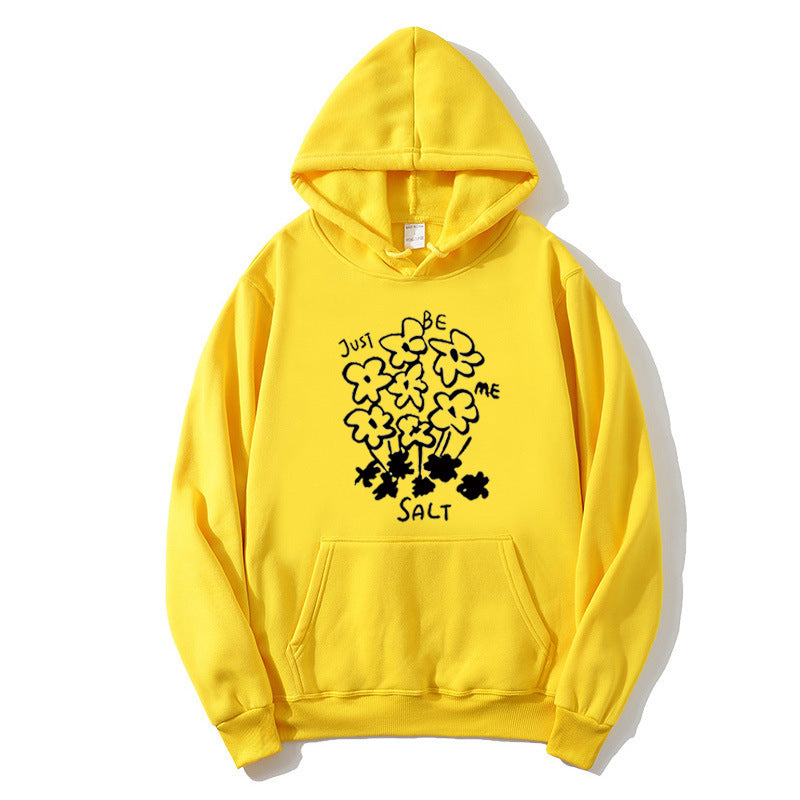 Women's hoodie with artistic floral motif Lisslune