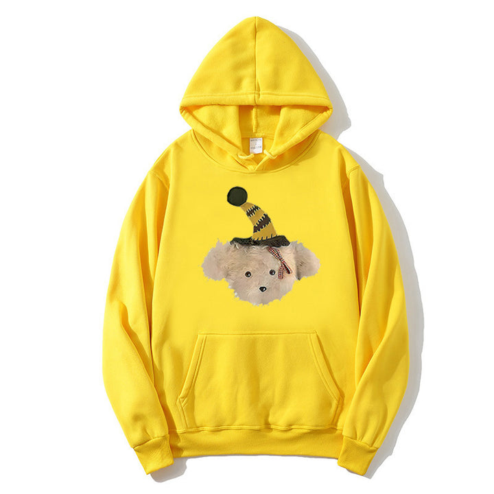 Women's hoodie with playful dog motif Lisslune
