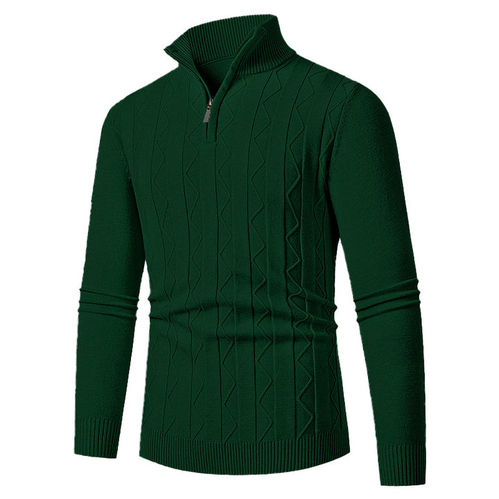 Men's elegant turtleneck sweater with textured design Lisslune