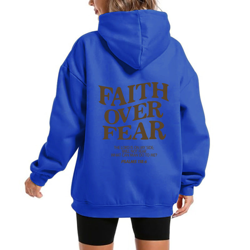 Women's hoodie with motivational lettering and comfortable fit Lisslune