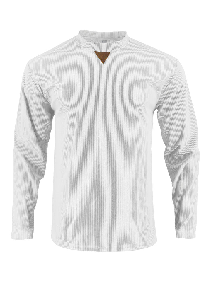 Men's sporty long-sleeve shirt with innovative texture design Lisslune