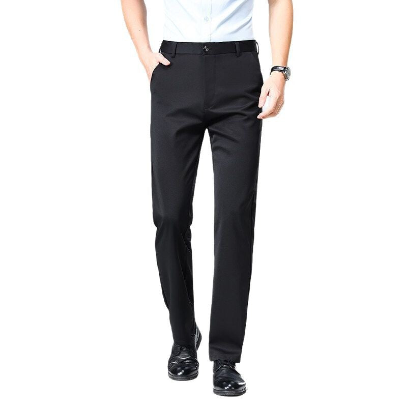 Men's elegant office pants with elastic waistband and breathable material Lisslune