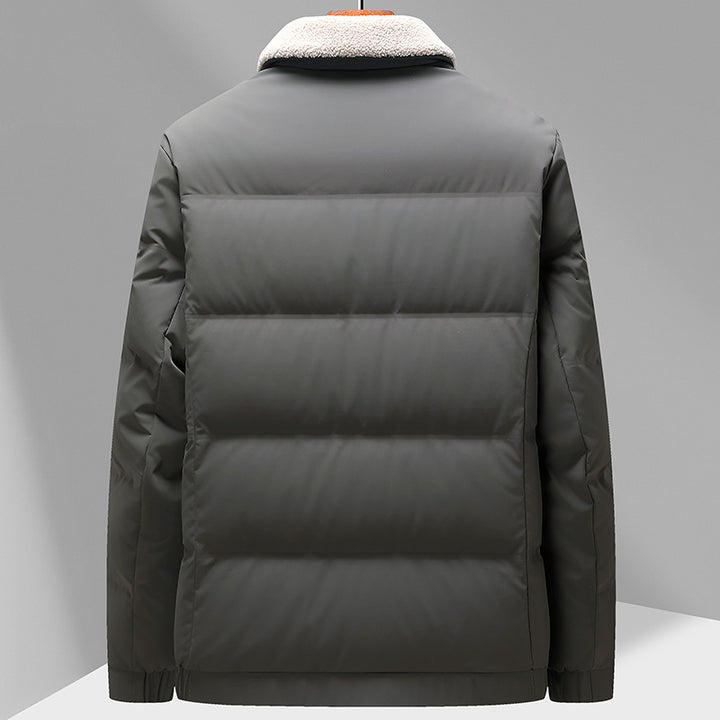 Men's Down Jacket with Warm Collar Lisslune