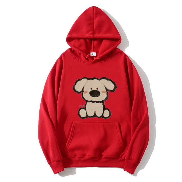 Women’s hooded sweatshirt with cute dog design Lisslune