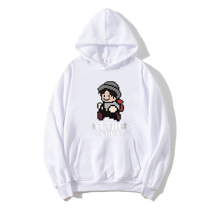 Women's hoodie with playful retro game design Lisslune