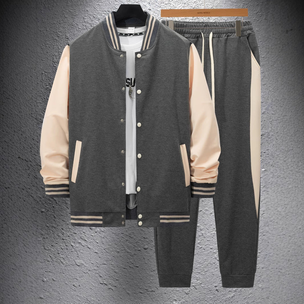 Men's sporty tracksuit set with striped details Lisslune