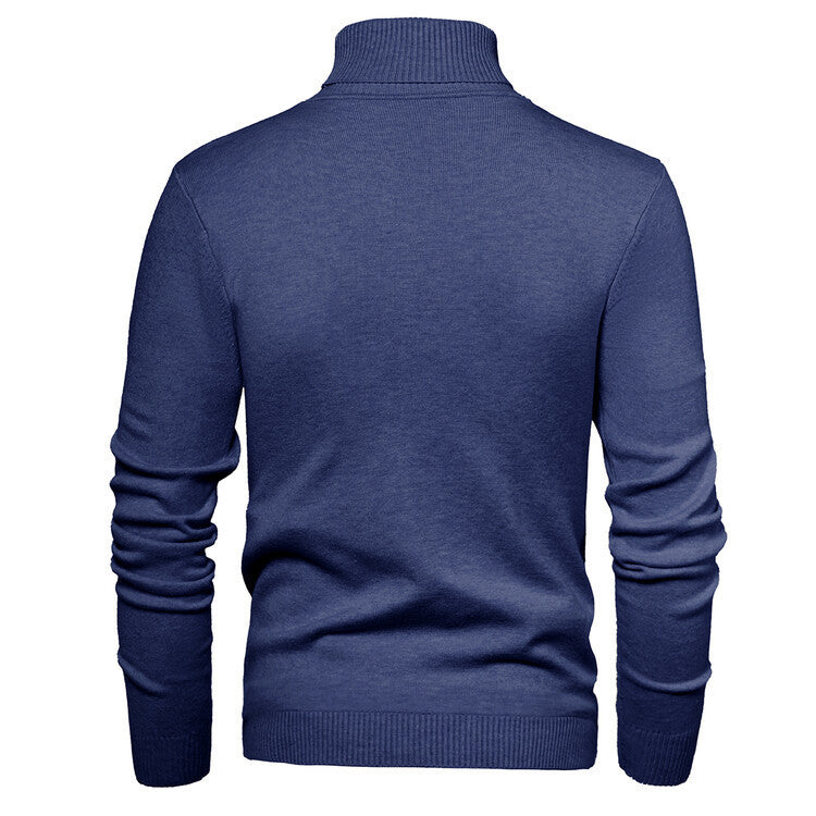 Men's elegant turtleneck sweater made of fine merino wool Lisslune
