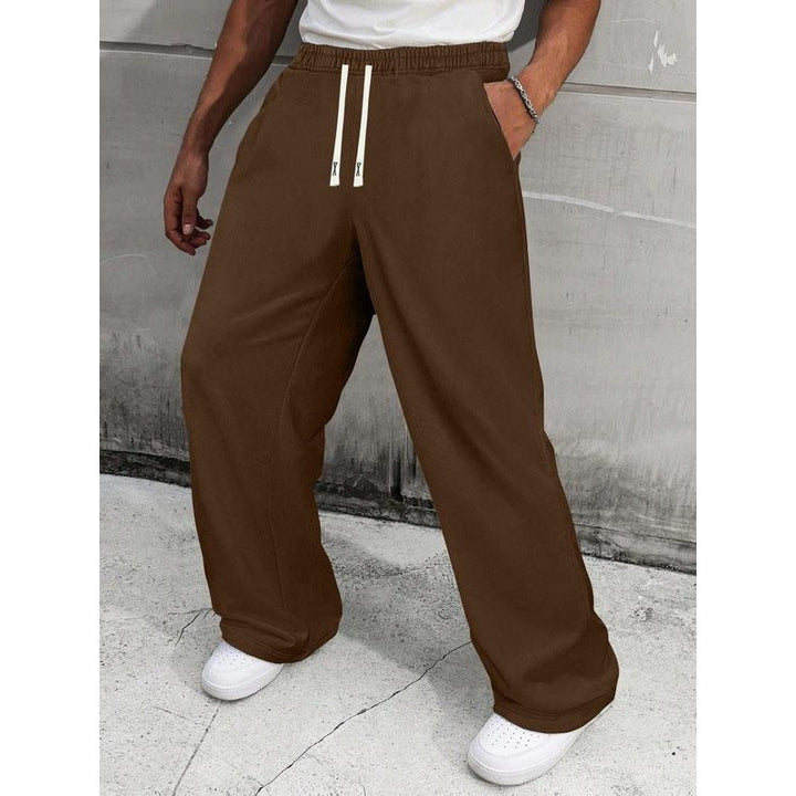 Men's loose fitness pants with elastic waistband and practical pockets Lisslune
