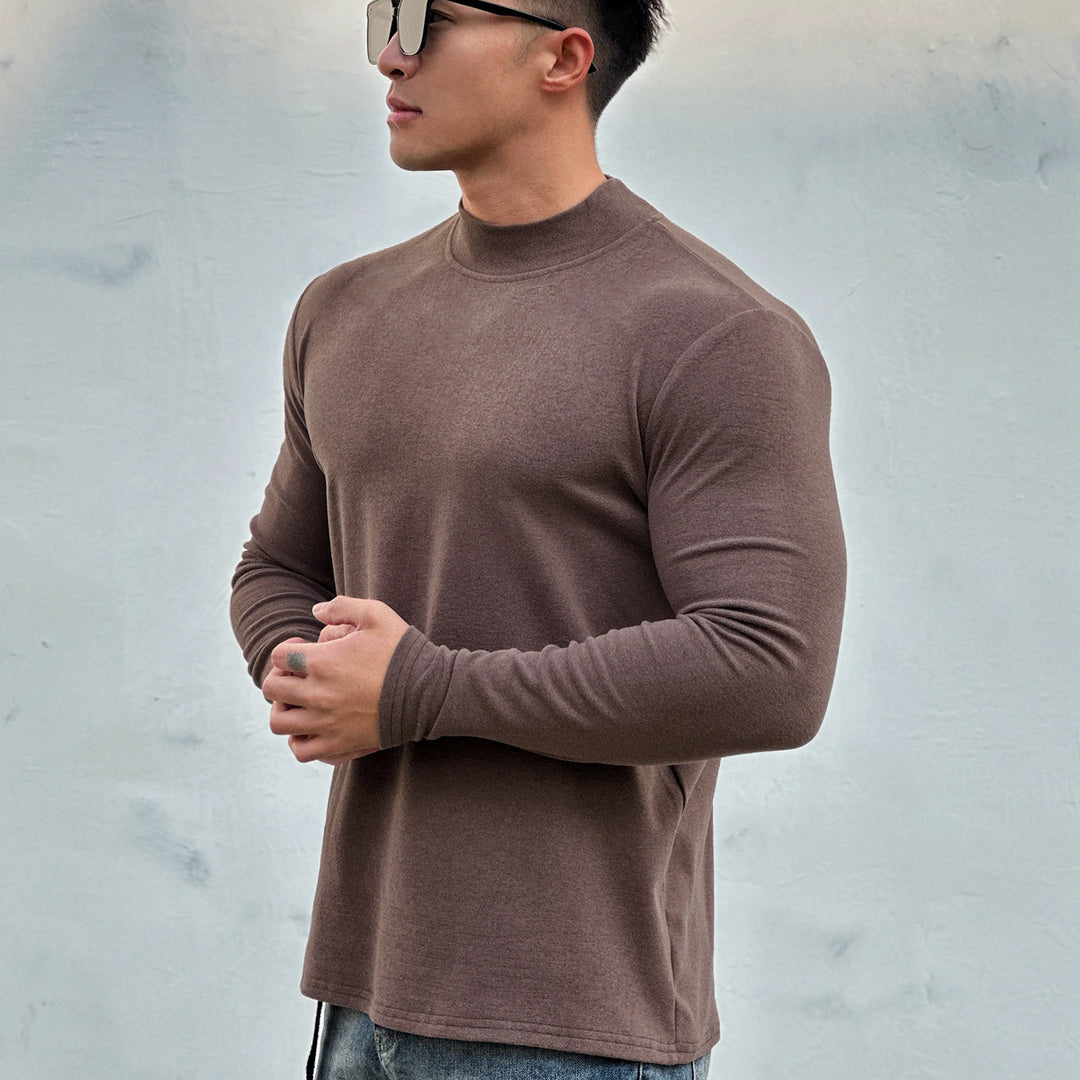 Men's long-sleeve shirt made of breathable cotton blend with sporty cut Lisslune
