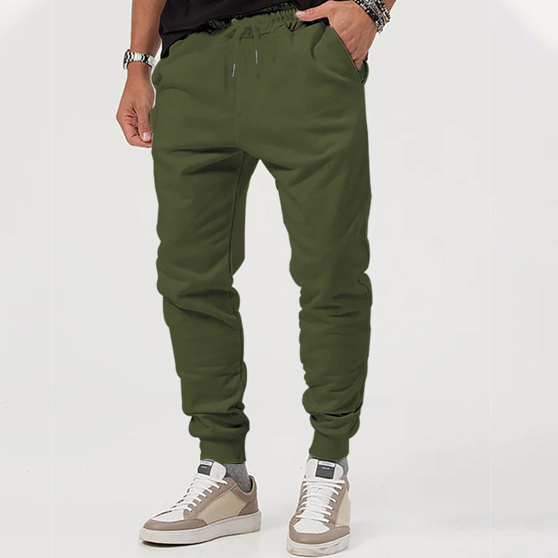 Men's sporty jogging pants with adjustable drawstring and elastic cuffs Lisslune