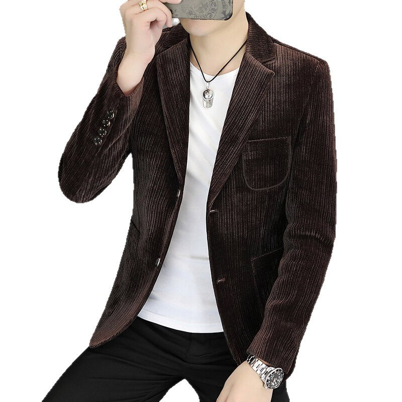 Men's fashionable cord blazer with sporty cut Lisslune