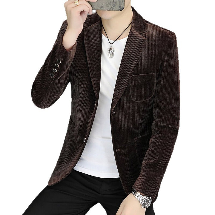 Men's fashionable cord blazer with sporty cut Lisslune