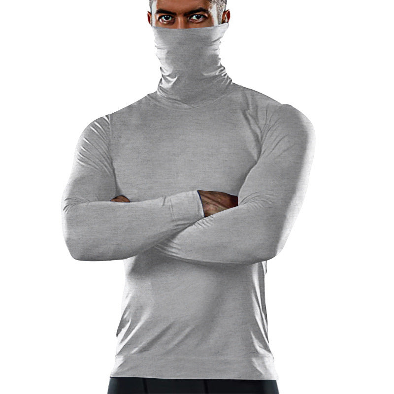 Men's functional long sleeve shirt with high collar Lisslune