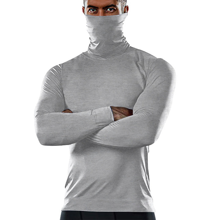 Men's functional long sleeve shirt with high collar Lisslune