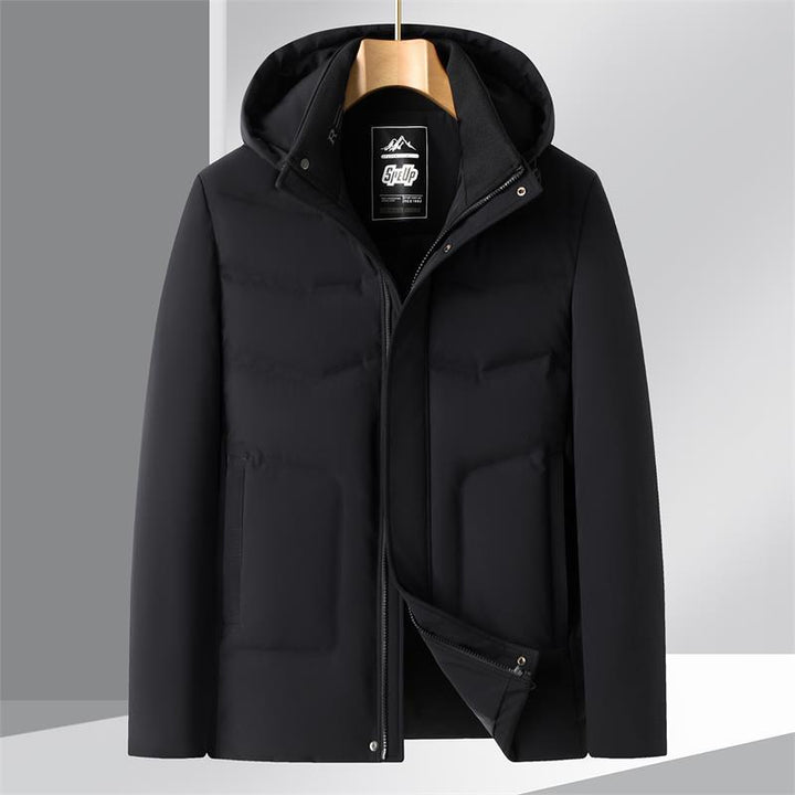 Men's Sporty Thermal Insulated Jacket with Hood Lisslune