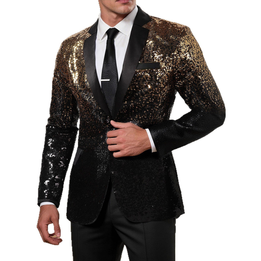 Men's Glamorous Sequin Blazer Lisslune