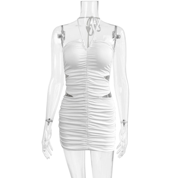 Damen Sexy Minikleid mit cut-out Details und gerafftem Design Lisslune