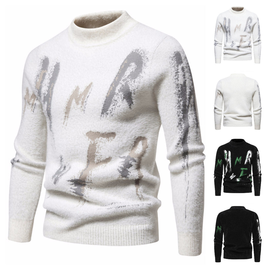 Men's Sweater with Modern Graphic Patterns Lisslune