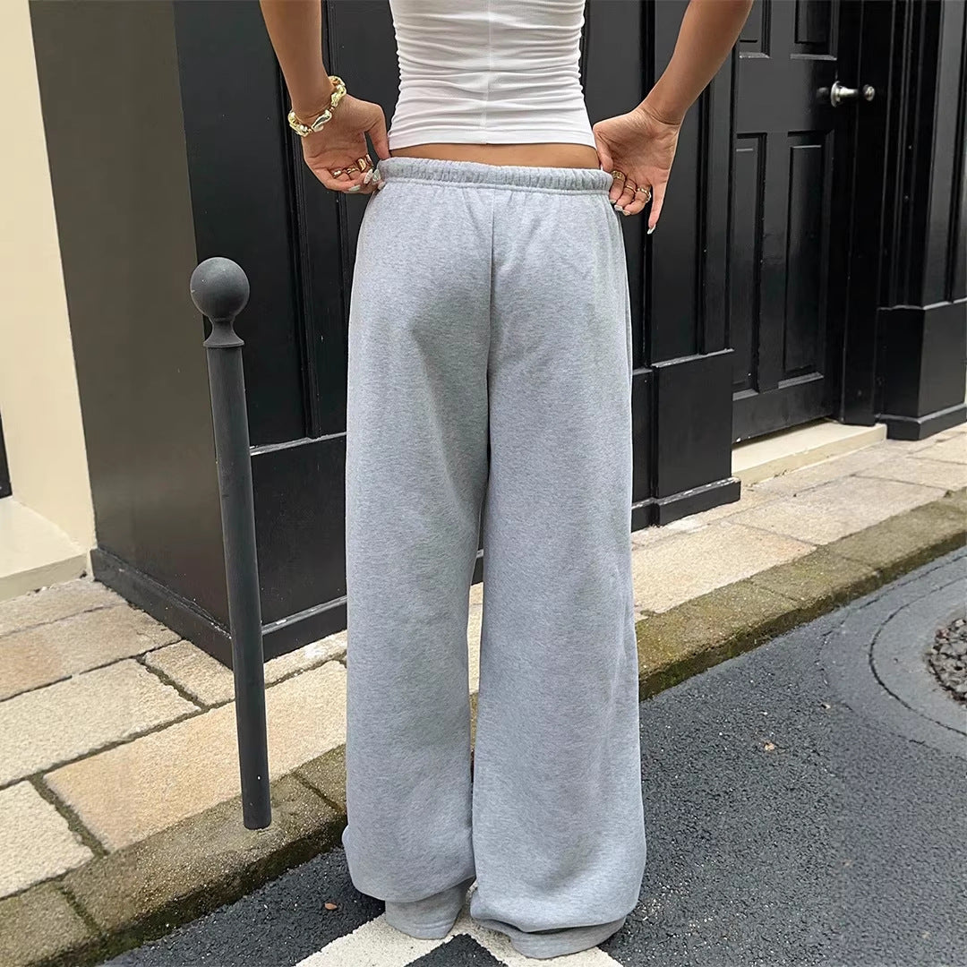 Damen Bequeme weite Sporthose mit praktischen Taschen Lisslune