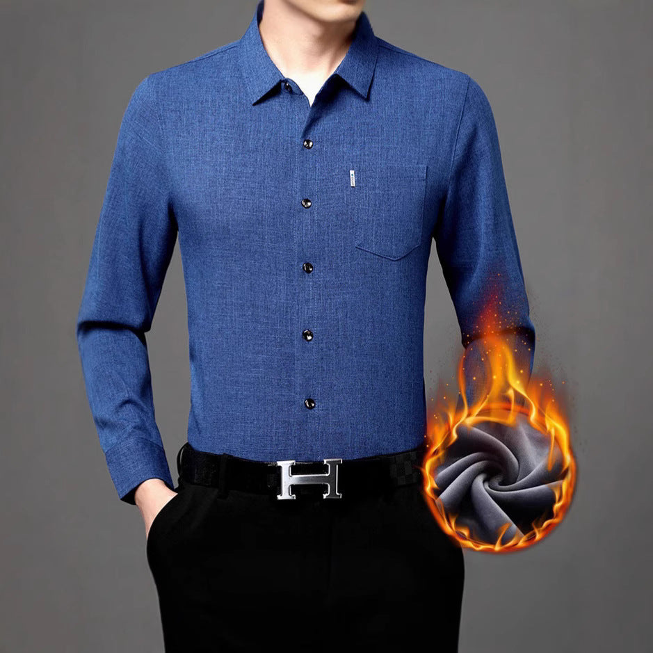 Men's modern long-sleeve shirt with innovative structure Lisslune