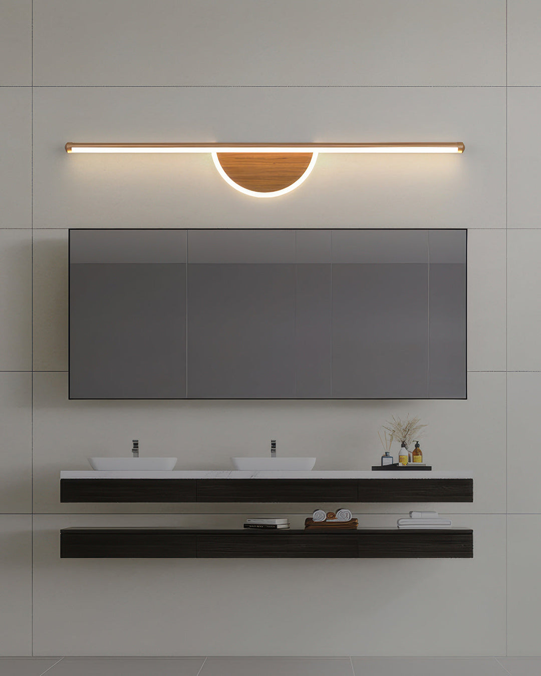 Lisslune | Modern Wall Lamp made of Wooden Arch