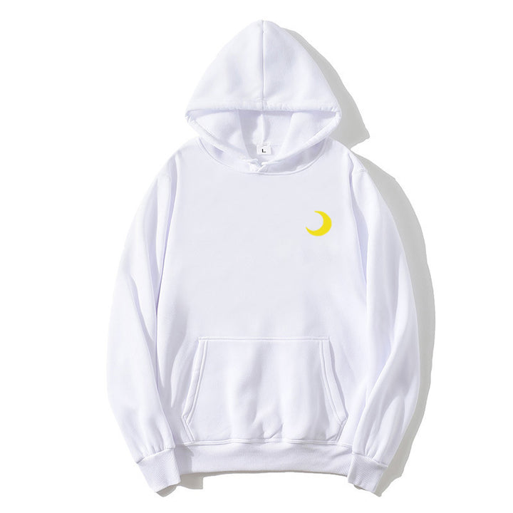 Women's hoodie with cute moon motif Lisslune