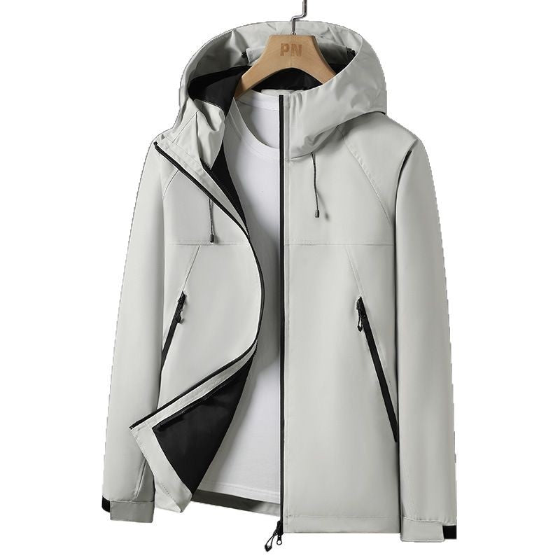 Men's Breathable Weather Jacket with Adjustable Hood Lisslune