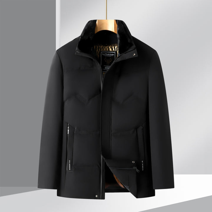 Men's Warming Winter Jacket with Stylish Details Lisslune