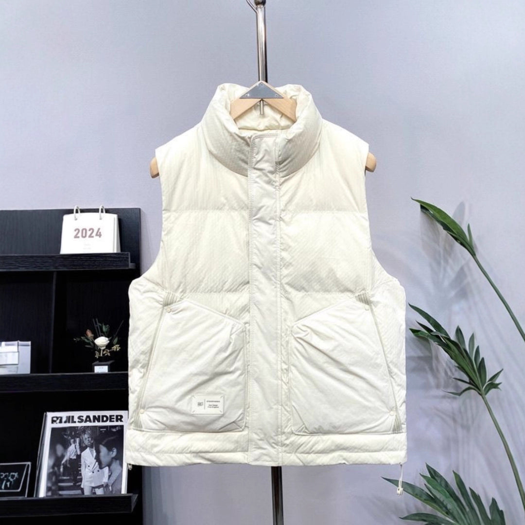 Men's Padded Functional Vest with High Insulation and Practical Pockets Lisslune