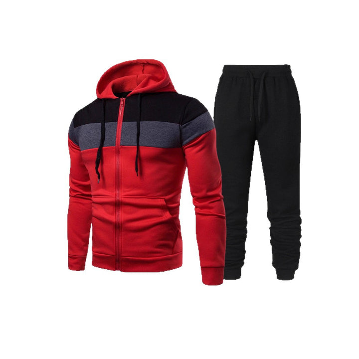 Men's tracksuit with modern color accents and practical pockets Lisslune
