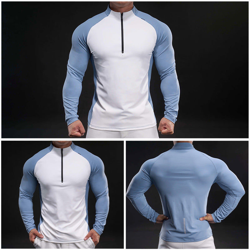Men's functional shirt with half zip and breathable properties Lisslune