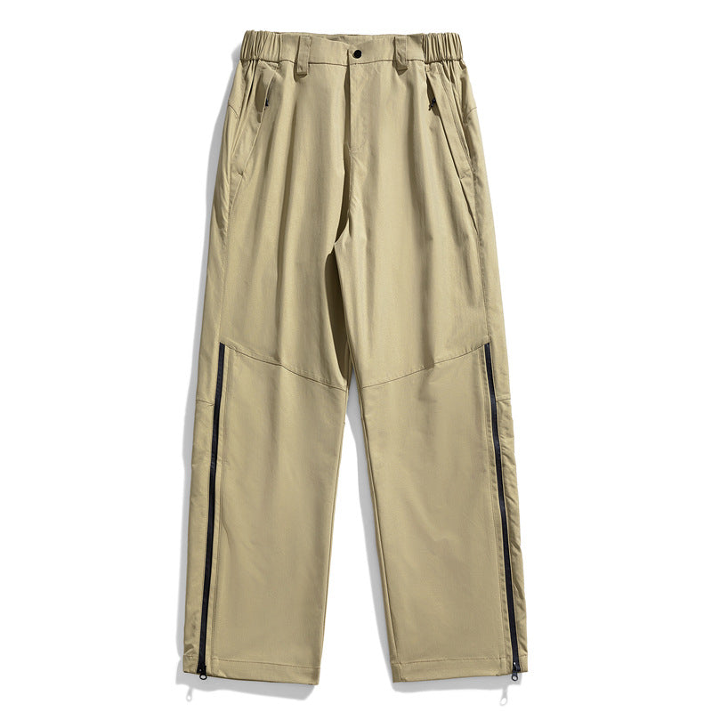 Men's Technical Sports Pants with Elastic Waistband and Practical Pockets Lisslune