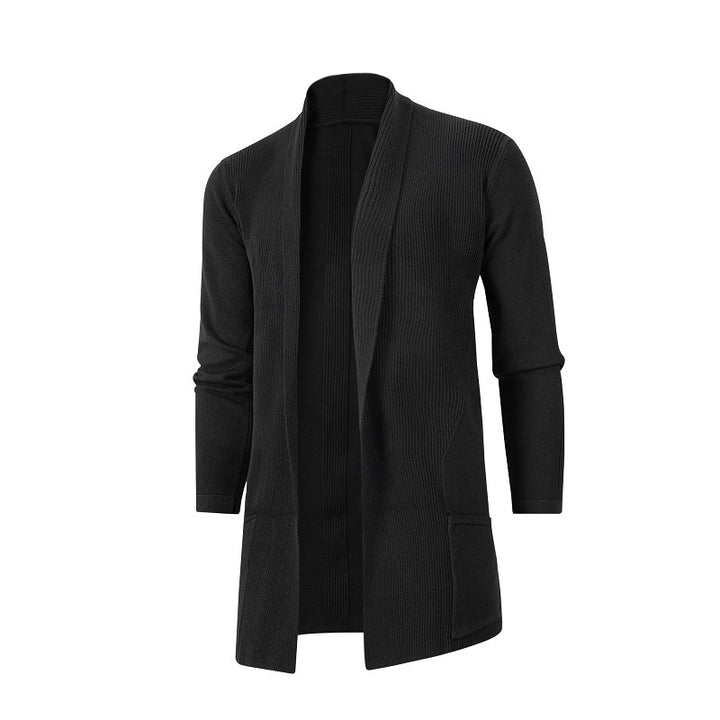 Men's cardigan with open cut and practical pockets Lisslune