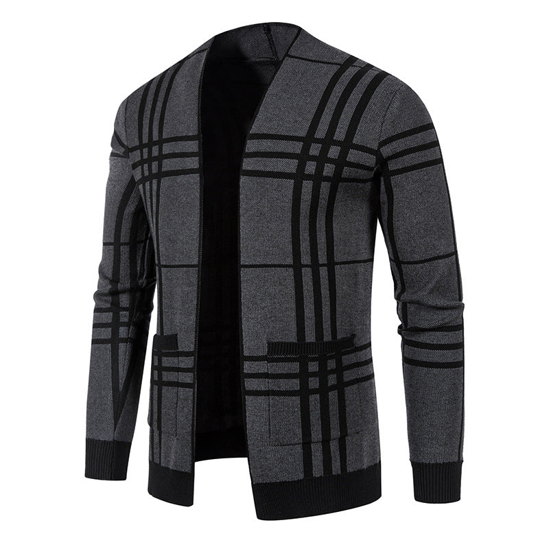 Men's fashionable plaid crinkle Lisslune