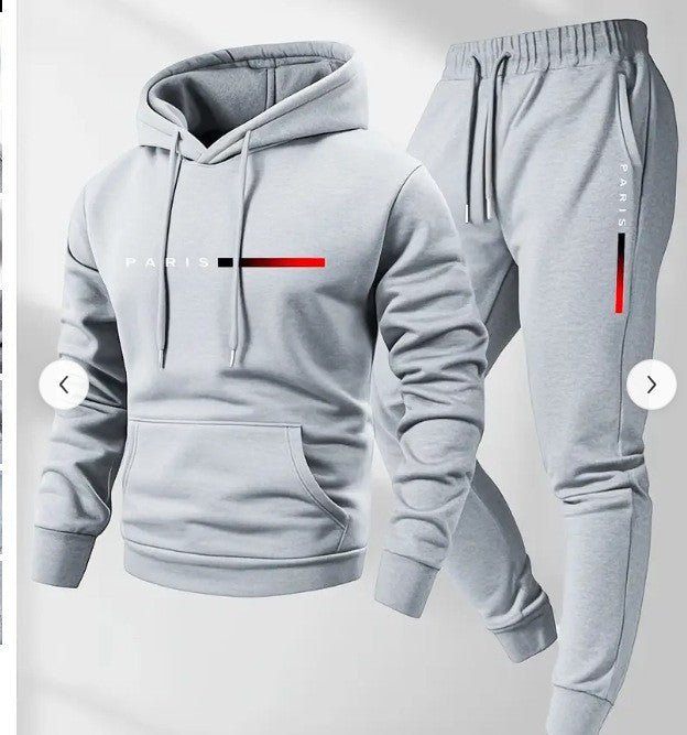 Women’s hoodie and jogging pants set with modern Paris design Lisslune