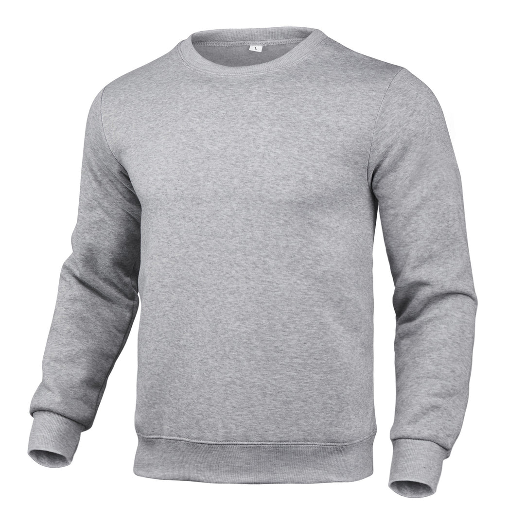 Men's Comfortable Sweatshirt with Round Neckline Lisslune