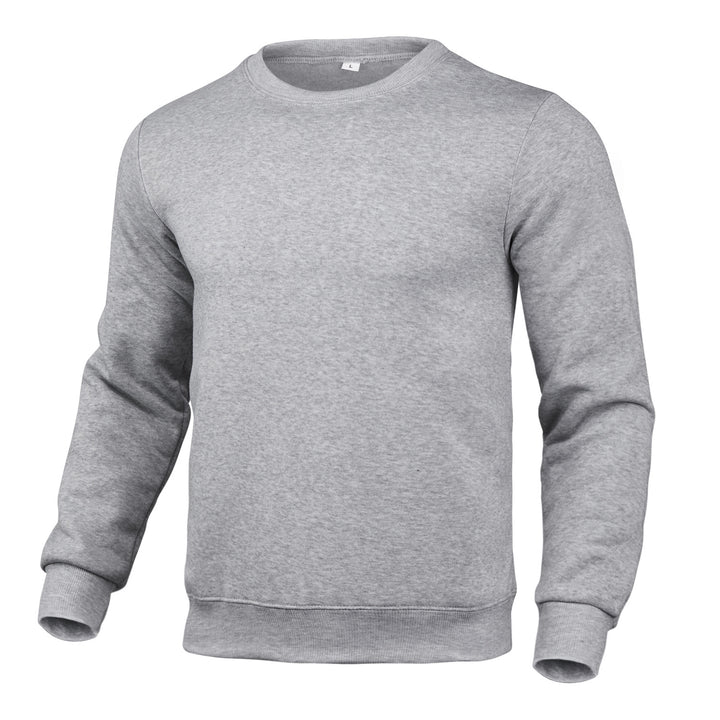 Men's Comfortable Sweatshirt with Round Neckline Lisslune