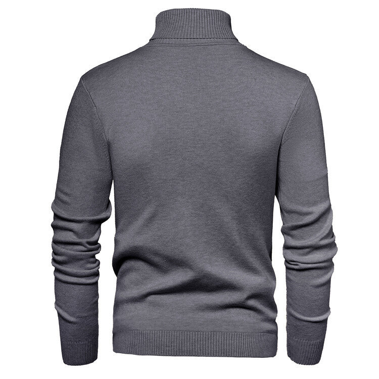Men's elegant turtleneck sweater made of fine merino wool Lisslune