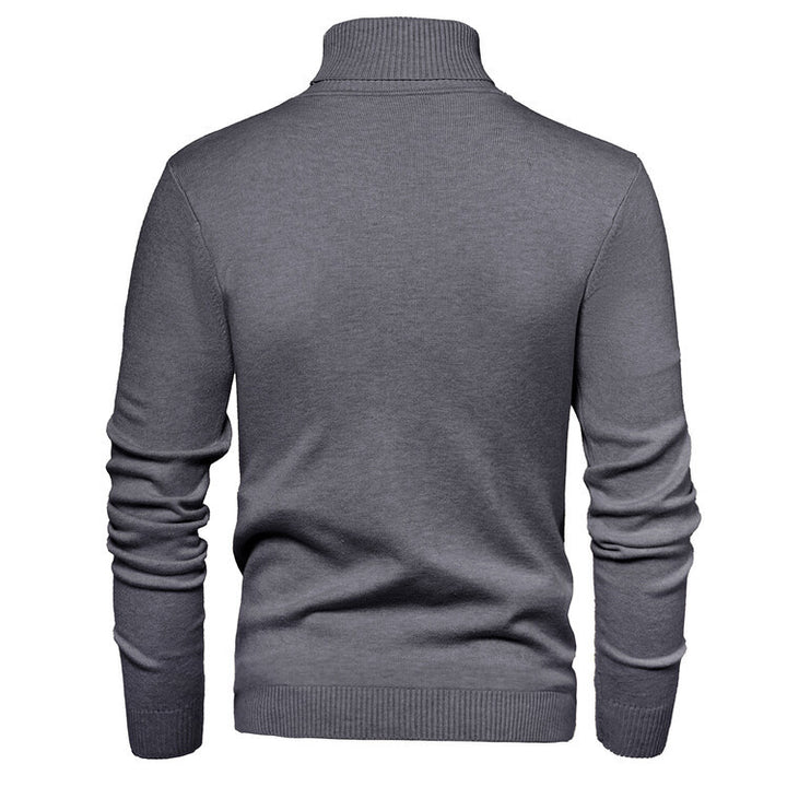 Men's elegant turtleneck sweater made of fine merino wool Lisslune
