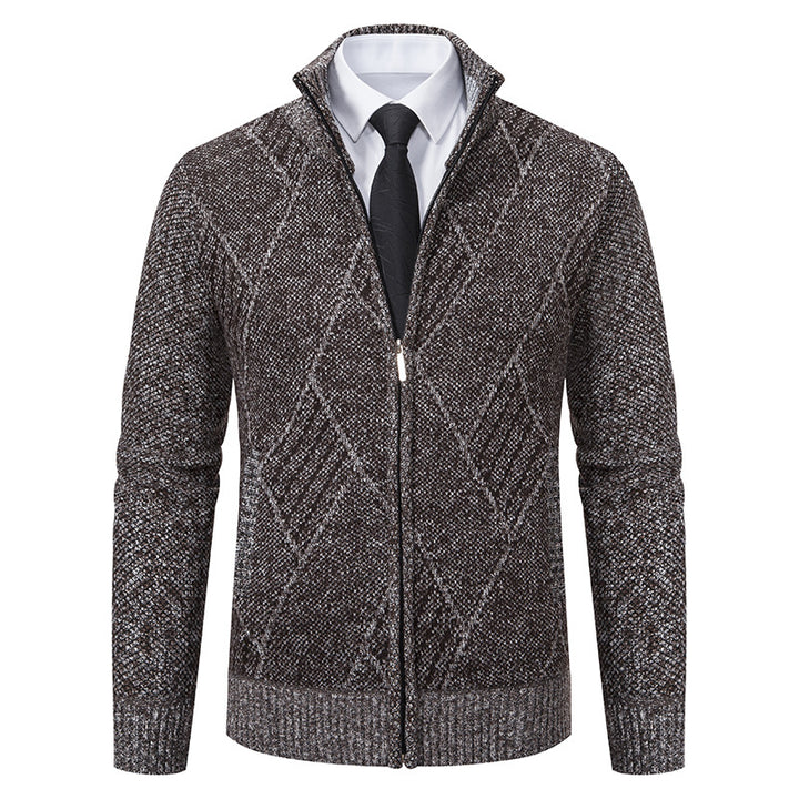 Men's cardigan with modern pattern and slim fit Lisslune