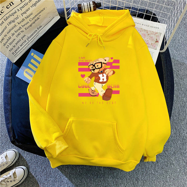 Women's hoodie with funny bear motifs and unique graphic print Lisslune