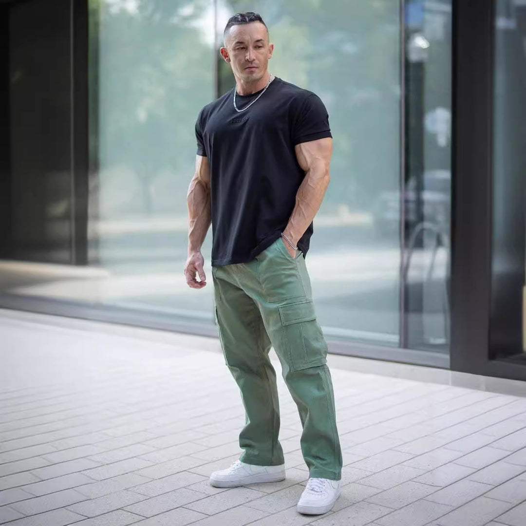 Men's cargo pants with multifunctional pockets and ergonomic cut Lisslune