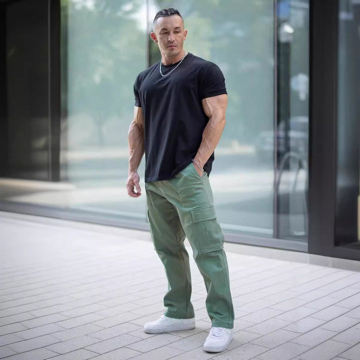 Men's cargo pants with multifunctional pockets and ergonomic cut Lisslune