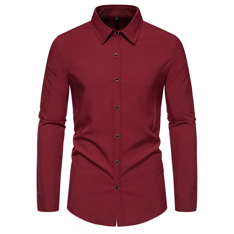 Men's fashionable long-sleeve shirt with elegant cut Lisslune