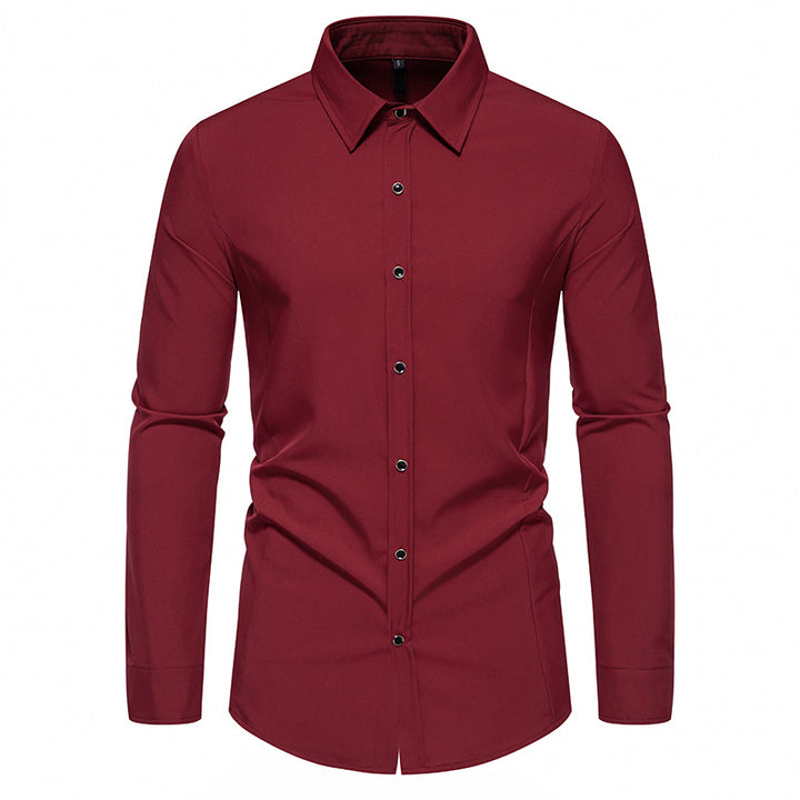 Men's fashionable long-sleeve shirt with elegant cut Lisslune