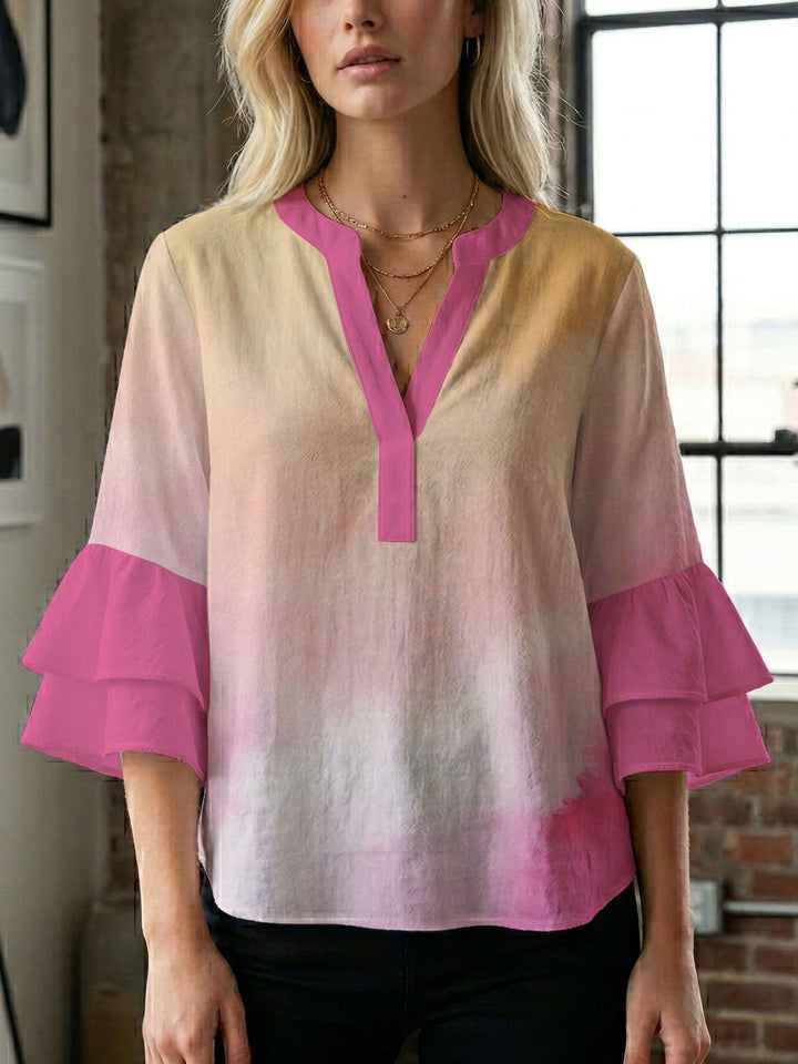 Ladies blouse with beautiful floral design Lisslune